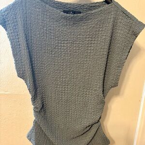 Lulus Blue Textured Top - NWOT